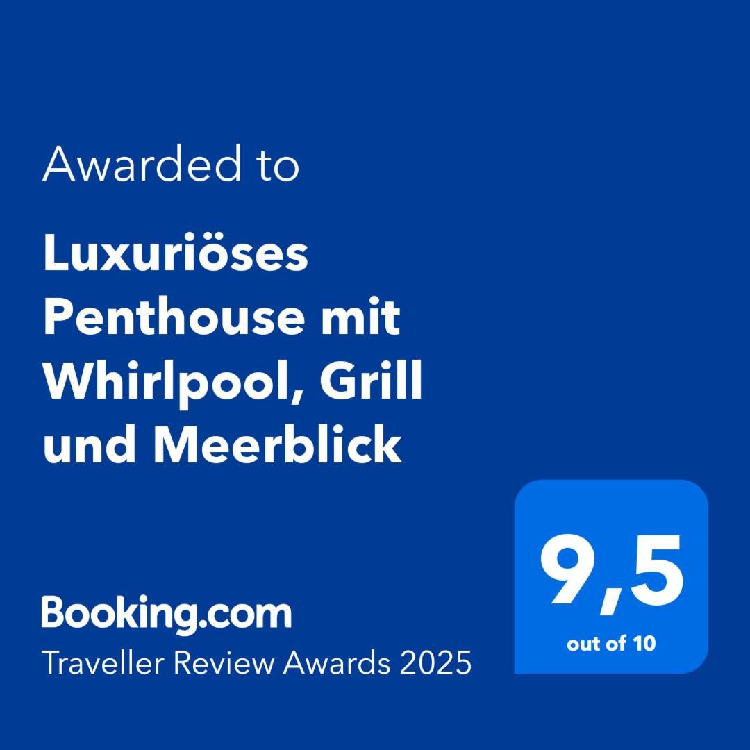 Luxurioeses Penthouse Welle Mit Whirlpool, Grill Und Meerblick Vir Ngoại thất bức ảnh